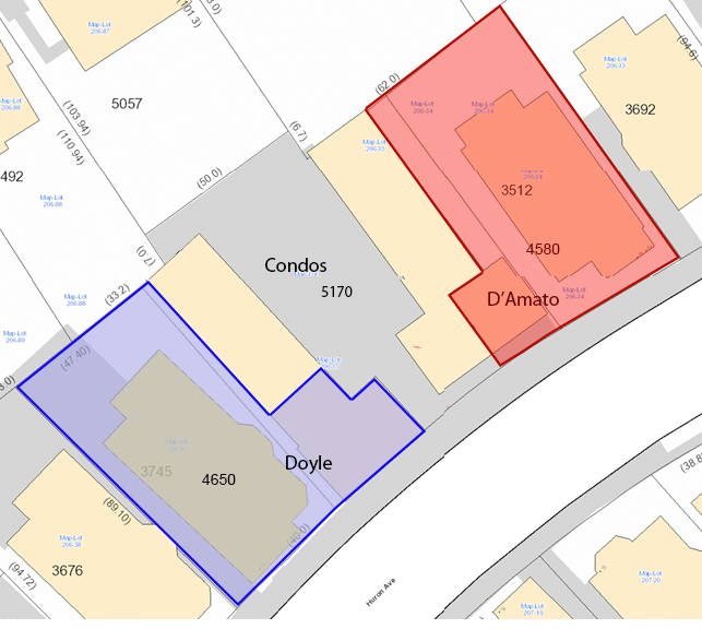 Map of proposed subdivision